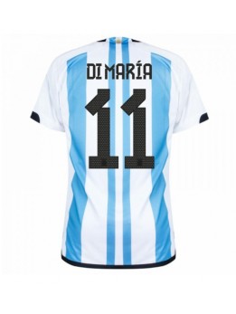 Billige Argentina Angel Di Maria #11 Hjemmedrakt VM 2022 Kortermet